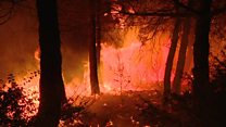 Wildfires rage across Europe