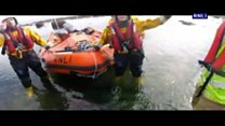 RNLI crews rescue cyclist after fall