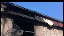 Aftermath of suspected mosque arson