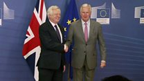 Davis and Barnier resume Brexit talks
