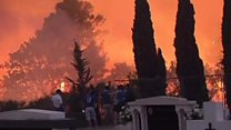 Fires threaten Croatian city Split