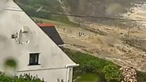 Video shows extent of Cornwall flood