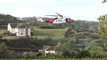 Flash floods hit Cornish village of Coverack
