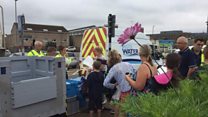 Bristol Water bowser arrived at Ashton Way