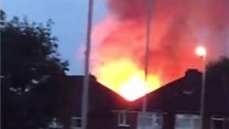 BBQ, hedgerow and shed go up in flames