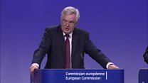 Davis 'encouraged' by Brexit talks