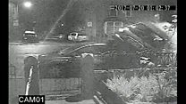 CCTV shows car crash after police chase