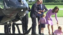 Princess pushes buttons on helicopter tour