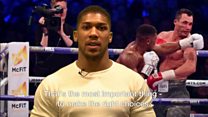 Watch: Anthony Joshua's knife crime warning