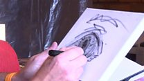 Painting helps car salesman cope with OCD