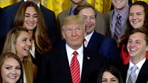 What made Trump roll his eyes?