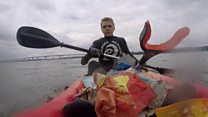 Teen kayaker clears litter from rivers