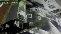Car drives into vape shop in California