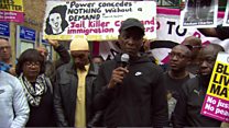 'Burning homes will not give justice'