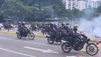 Explosions and clashes in Venezuela