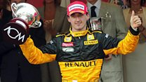 Kubica back in F1 training after crash