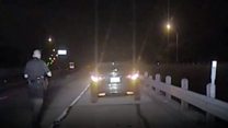 Officer's miraculous car crash escape