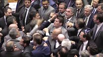 Chaos in Brazil Congress