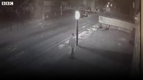 Hotel arsonist caught on camera