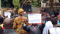 Manifestation contre la France au Mali