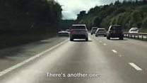 Lamborghini driven down hard shoulder