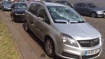 Dozens of cars smashed in damage spree