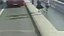 Jogger 'pushes' woman