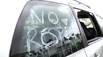 'Selfish' holidaymakers' cars smashed