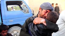 فرار غیرنظامیان از منطقه میرزا اولنگ