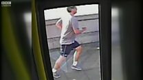 Jogger 'pushed' woman in front of bus