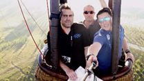 A hot air balloon thanks