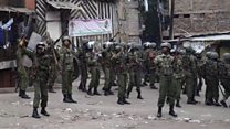 Kenya election: Clashes in Nairobi slum