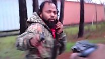 US officer captures own shooting on video
