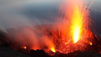 The volcanologist who climbs active volcanoes - BBC News