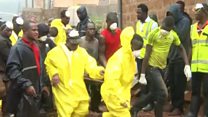 Rescue operation after Freetown mudslides