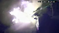 Arsonist caught on CCTV