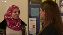 Former refugee celebrates A-level results