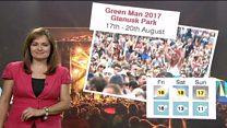 BBC Green Man festival weather special