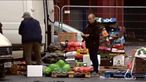 Traders back at fire-damaged Glasgow market