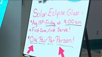 Americans rush to buy protective eclipse glasses