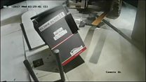 Forklift truck used to steal ATM