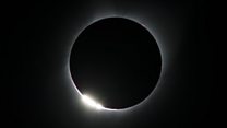 Total solar eclipse 'diamond ring'