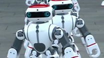 The record-breaking dancing robots