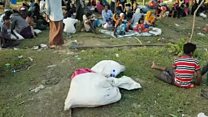 বাংলাদেশে পালিয়ে আসা রোহিঙ্গারা আশ্রয়হীন