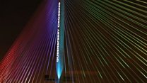 Queensferry Crossing: Coundown to light show