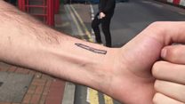 The Ikea pencil as body art