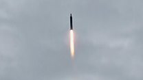Footage of N Korea missile launch