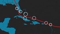 Charting Irma's path of destruction