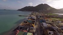 Drone footage of Saint-Martin devastation