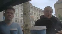 BBC reporter confronts spam texts pair